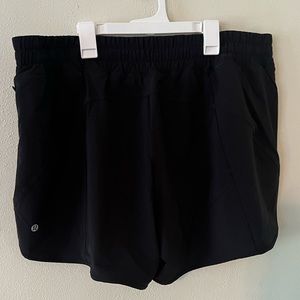 Black lululemon athletic shorts